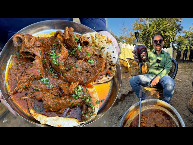 सिगड़ी पर बना देसी बटेर रोटी पर परोस कर खाओ और सर्दी का आनंद उठाओ। Quail bird Recipe | JAIPUR FOOD