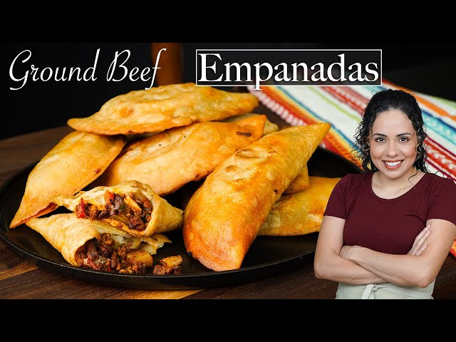 How to make GROUND BEEF EMPANADAS Mexican-style | Easy ground beef recipes | Villa Cocina