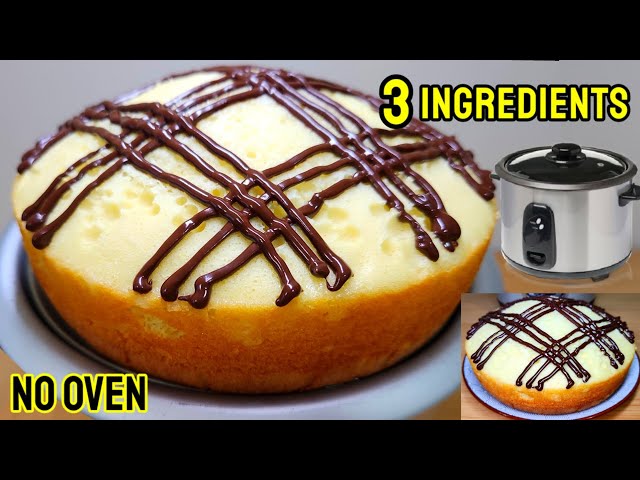 This Rice Cooker Cake Rocks!!! Only 3 Ingredients | No Oven, Soft and Fluffy