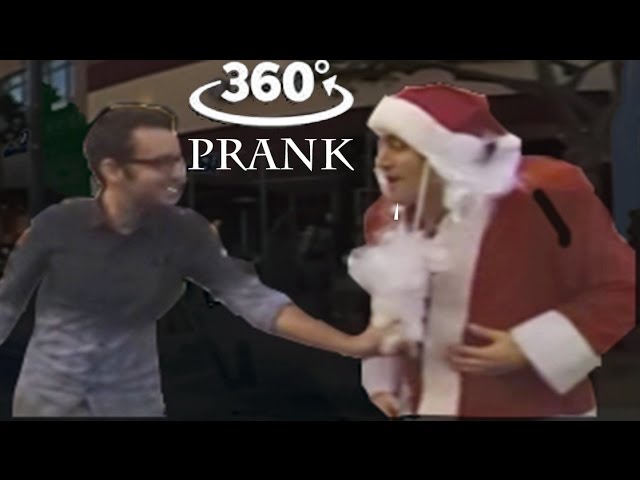 360 VR Xmas Prank - Pulling Santa's Beard