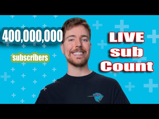 MrBeast to 400 MILLION Subscribers! - Live Sub Count