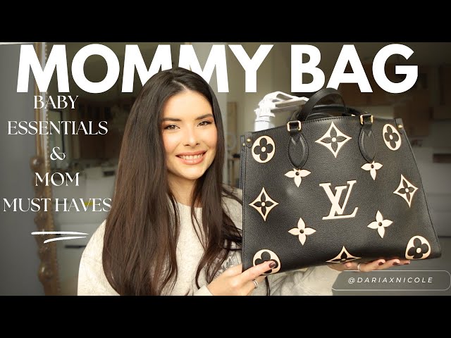 WHAT'S IN MY BAG 👜 MOM EDITION 2024 | baby essentials & mom must haves 🤍 [Louis Vuitton OnTheGo]