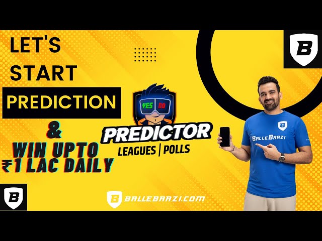 BalleBaazi Cricket Predictor | best app for sports  opinion trading | Fantasy Game on BalleBaazi