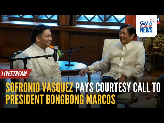 LIVE: Sofronio Vasquez pays courtesy call to Pres. Marcos (Jan. 8, 2025) | GMA Integrated News