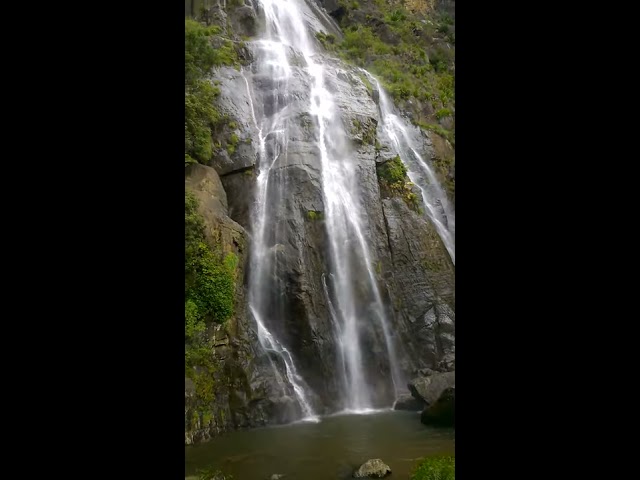 Bambarakanda waterfalls in Kalupahana,Badulla,Sri Lanka.