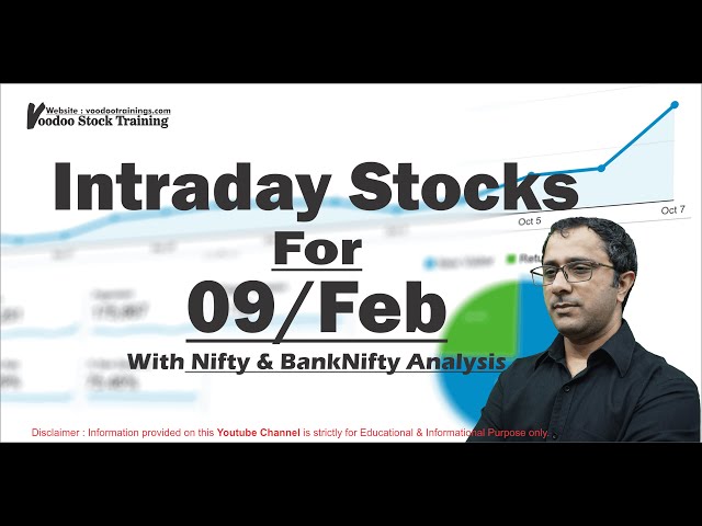 Best Intraday Stock For Tomorrow - 09 Feb | Nifty & Bank-Nifty Levels | Intraday Trading Tips 09 Feb