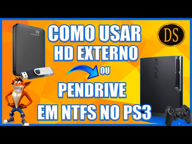 Como usar HD externo ou PENDRIVE NTFS no PS3.