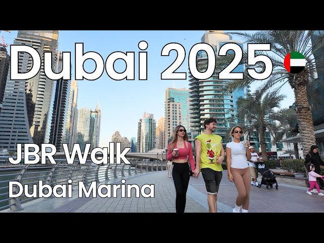 Amazing Dubai Marina Walking Tour 🇦🇪 Best Waterfront & Attractions | Dubai 2025 [4K]