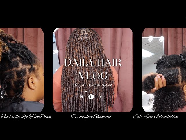 Hair Vlog | Butterfly Loc TakeDown+ Detangle+ Stimulating Shampoo+ Invisible Root Soft Loc Install