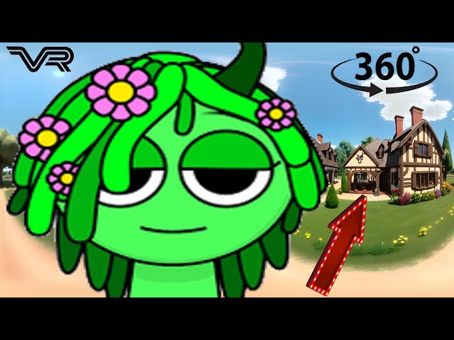 Find  Incredibox Sprunki Green Vineria  in 360° VR  Animation