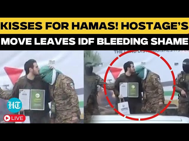 LIVE | Palestinians Cheer As Israeli Hostage Kiss Hamas Militants | Israel Hit Hard by Hostage’s Act