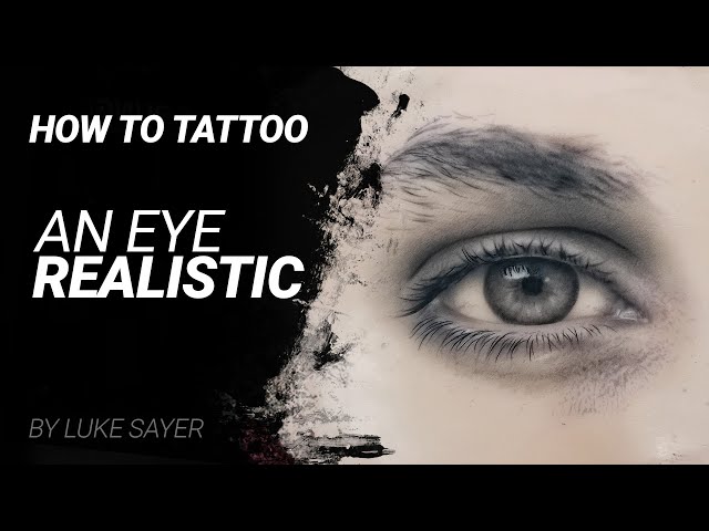 How to tattoo an eye realistic tutorial