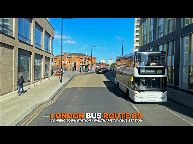 Morning Ride through East London: London Bus Route 69 from Canning Town to Walthamstow