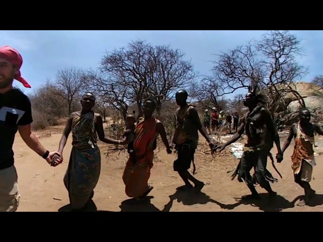 The Hadza, or Hadzabe people. Dance at 360