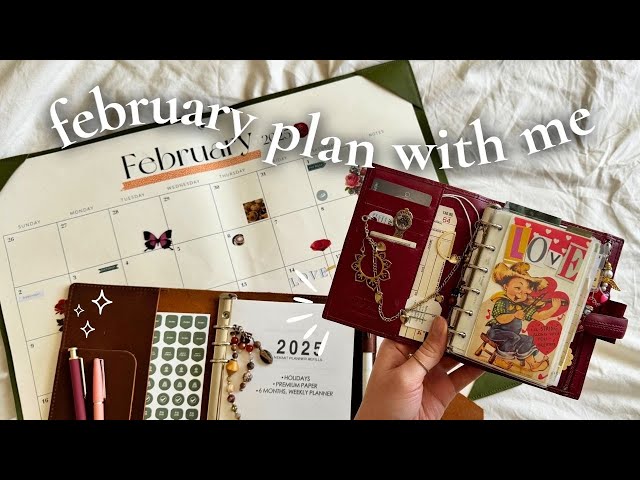 february 2025 plan with me!! 📖✨🗓️