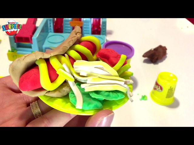 PLAY Doh BurGer Builder Playset - Make Your Own Play Dough Hamburgers Fries