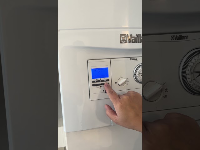 How to set temperature for hot water and radiator on Valiant boiler