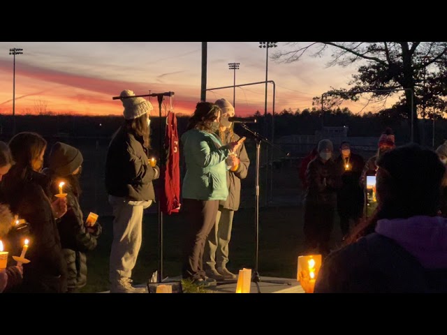 Candlelight vigil for Olivia Passaretti