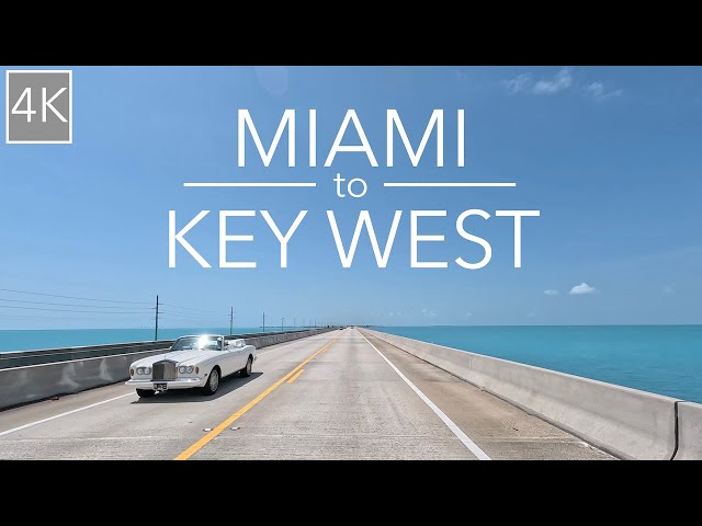 Miami to Key West Florida Scenic Drive 4K - Driving Overseas Highway through the Florida Keys