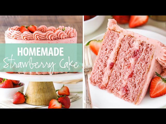 Homemade Strawberry Cake