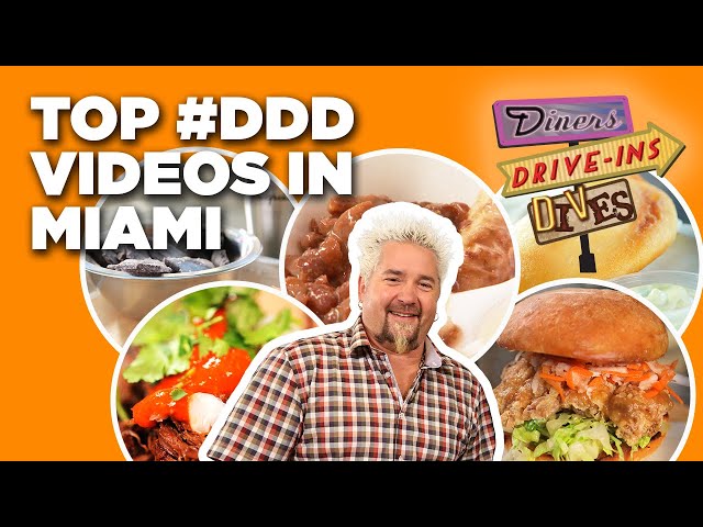 Top #DDD Videos in Miami with Guy Fieri | Diners, Drive-Ins, and Dives | Food Network