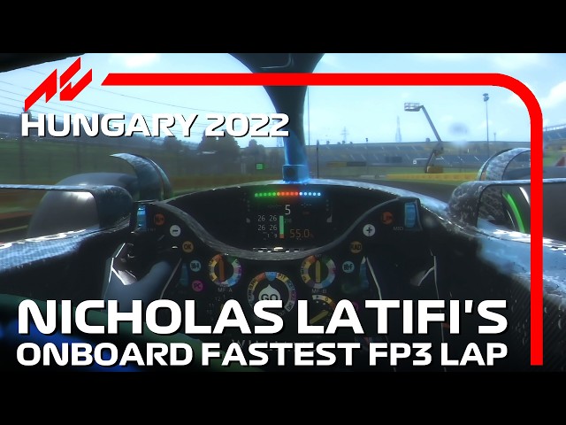 Nicholas Latifi's Fastest Lap in FP3 | 2022 Hungarian Grand Prix | #assettocorsa