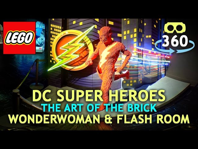 Lego DC Super Heros 360º 4K Virtual Reality - Wonder Woman & Flash - #VR #360Video