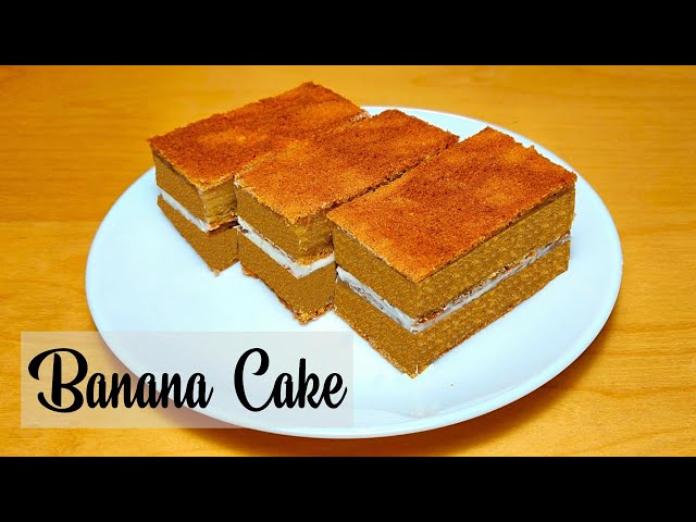 Banana Cake | Soft, Moist & Fluffy Banana Cake | How To Make Eggless Banana Cake | Cake Recipes