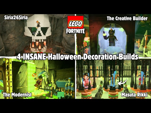 4 NEW HALLOWEEN Builds YOU NEED in Lego Fortnite