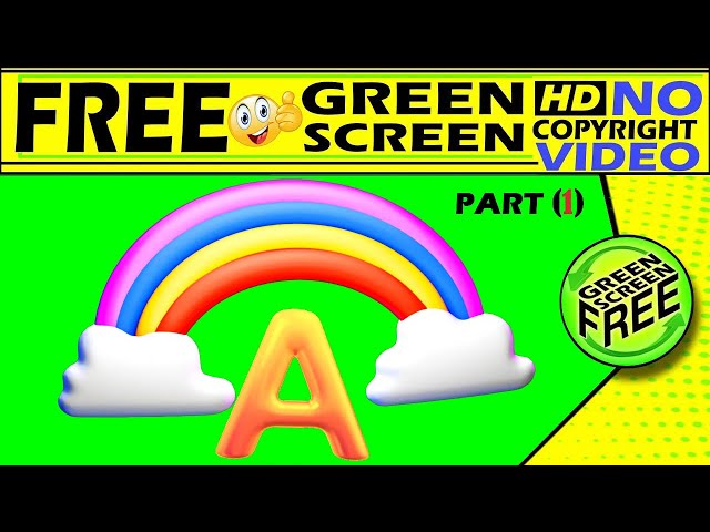 alphabet a to z #1 a b c d  A to Z  alphabet  A B C D  Green screen a to z   Green Screen 3d video