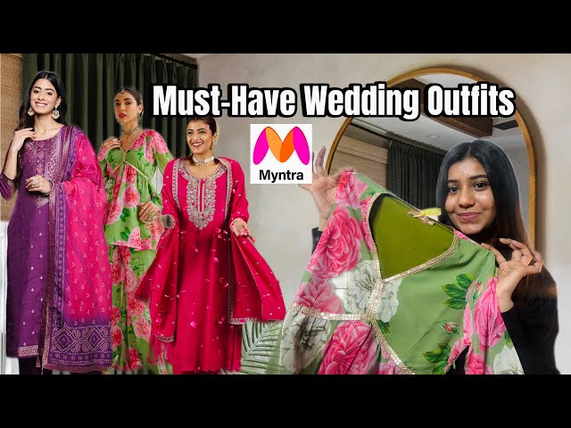 Myntra Wedding Wear Kurta Sets 2025 | Trendy Ethnic & Festive Wear for Women