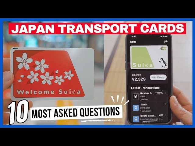 JAPAN Transport IC CARDS 🚃 10 MOST ASKED QUESTIONS - SUICA Pasmo Icoca - With EXAMPLES