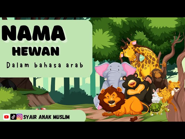 Belajar Menghafal nama-nama hewan Dalam Bahasa Arab | Lagu Anak Islami @syairanakmuslim