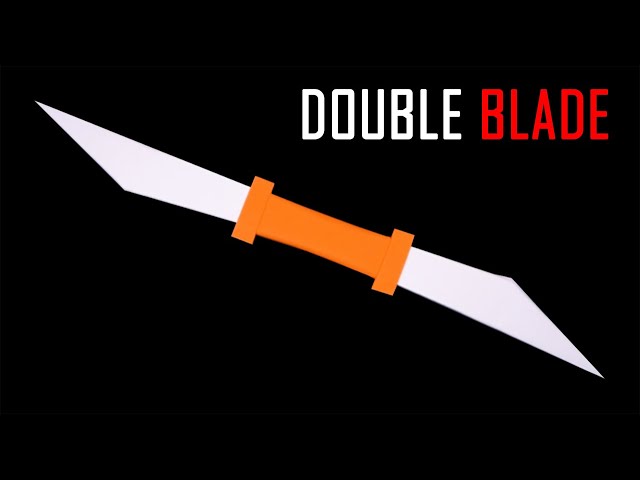 DOUBLE BLADE KNIFE || How to make origami paper Double Blade