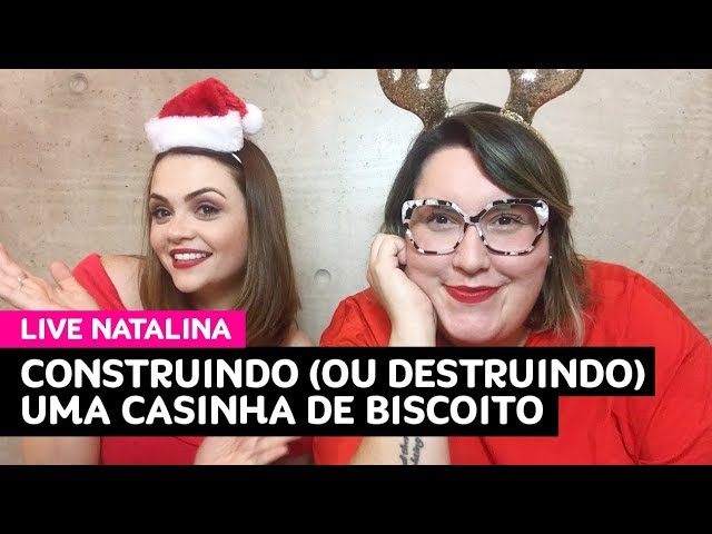 Live Natalina: vem montar uma casa de biscoito com a gente!