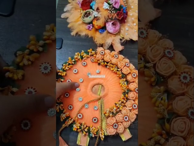 Radhe radhe 🦚❤️#janmashtami #making #lddugopal #diy #kanha #poshak #homemade #dress #kanha