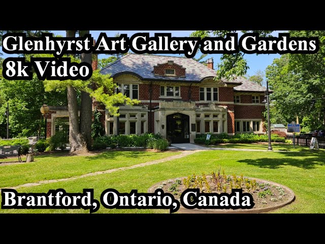 Glenhyrst Art Gallery and Gardens, Brantford, Ontario, Canada - 8k Video #brantford