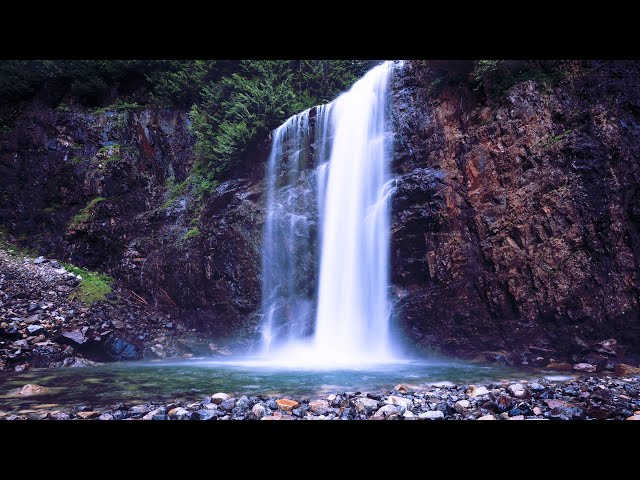 Peaceful Waterfall Sounds White Noise for Sleep, Relaxation 😊 10 Hours Nature