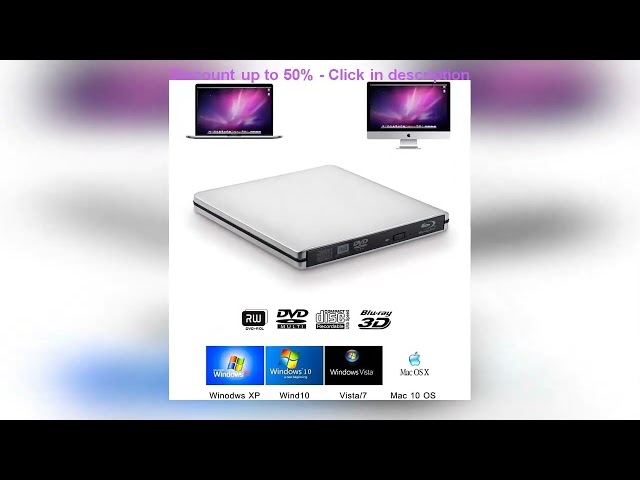 External USB3.0  Blu-Ray Burner Writer Optical DVD Drive BD-RE 3D Blu-Ray Reader  for Windows/MAC