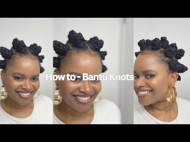 Turning Old Braids to BANTU KNOTS  #hairtutorial #bantuknots