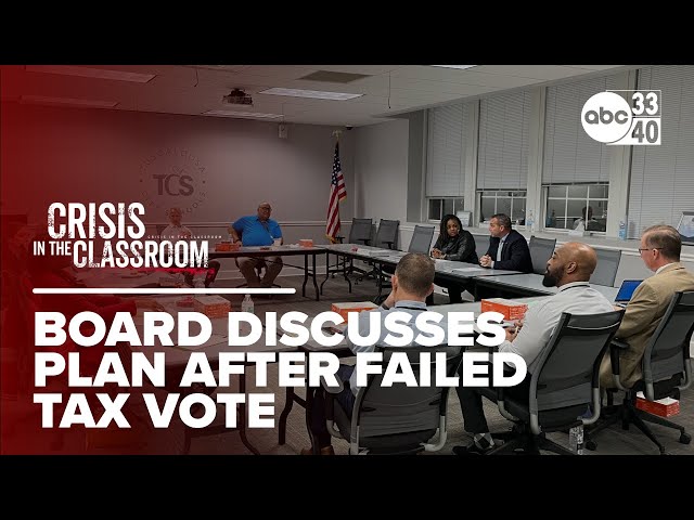 Tuscaloosa city board of education discusses financial plan after failed tax vote