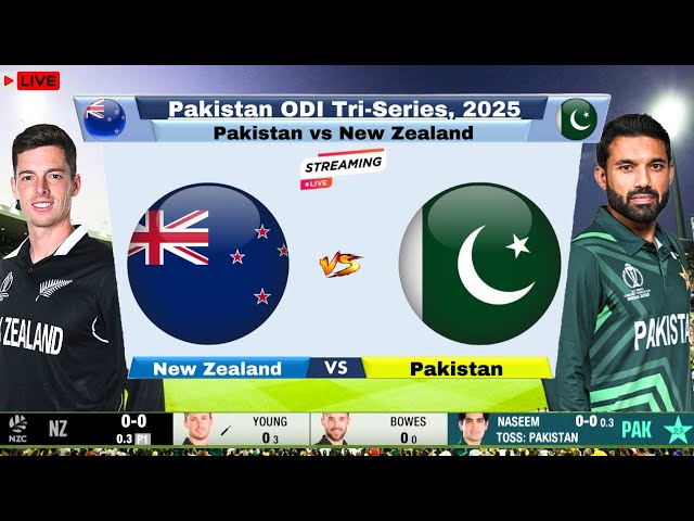 Pakistan Vs New Zealand Live -1st ODI | PAK vs NZ Live Cricket Match Today  #cricketlive