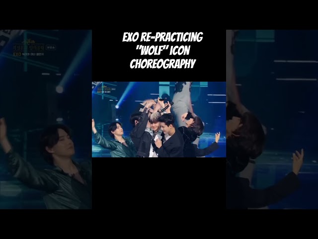 Exo is Re-practicing "Wolf" icon choreography #exo #exol #kpop #baekhyun #chanyeol #kyungsoo #wolf