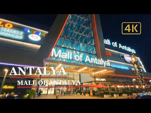 Antalya Shopping Mall Of Antalya Walking Tour / 4K HDR [🎧Binaural City Sounds]