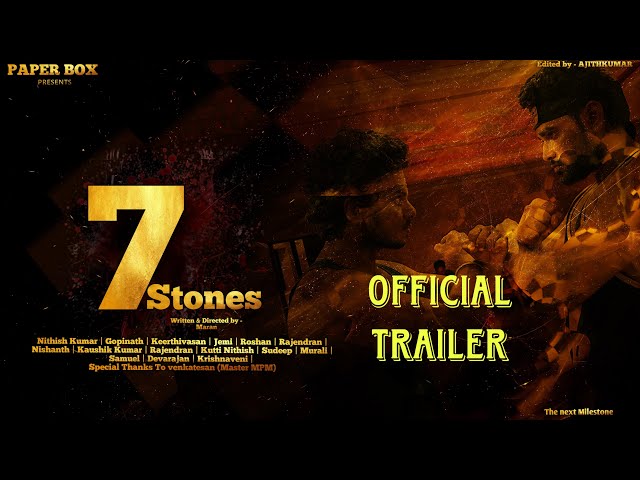 7 Stones - Tamil movie Official trailer | Maran | Paper box productions | Tamil movie trailer