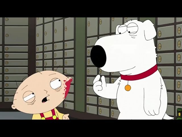 Brian and Stewie get locked in a bank vault - Best Moments 15MinHD