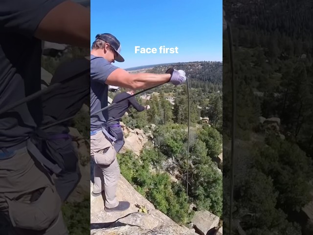 Colorado Mountain Rappelling trip with the squad #squad #rappelling #colorado #mountains #rappel