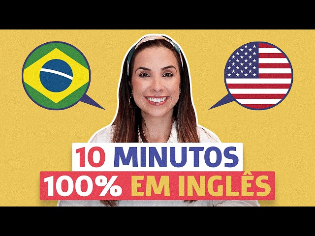 10 minutos DE CONVERSAÇÃO REAL em inglês para praticar | Exercício para básico e intermediário