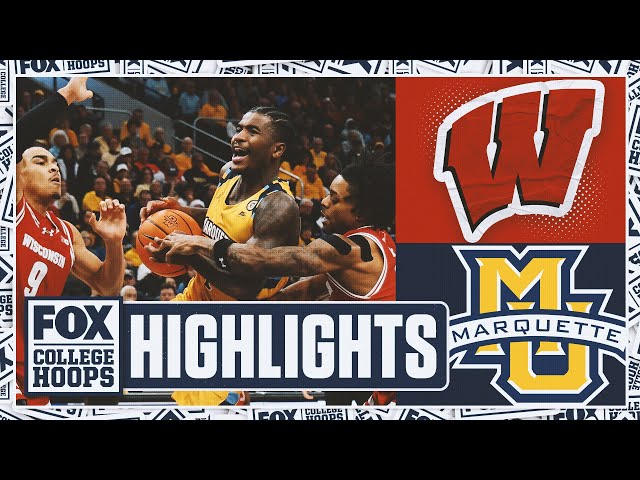 No. 11 Wisconsin Badgers vs. No. 5 Marquette Golden Eagles Highlights | FOX College Hoops