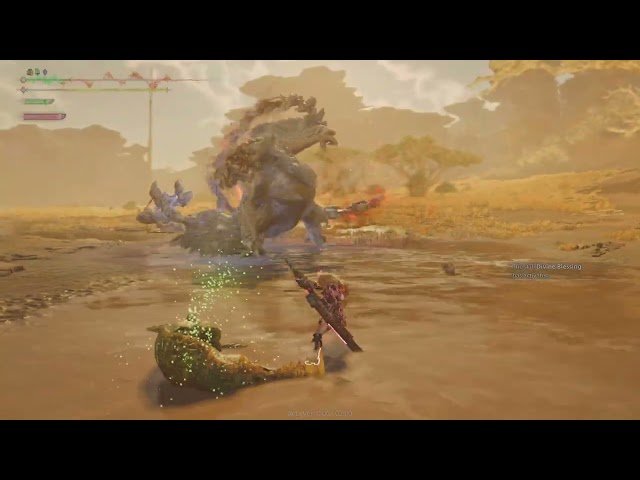 Monster Hunter Wilds Beta Arkveld Longsword Gameplay #ps5#gaming#monsterhunter#epic#longsword#games